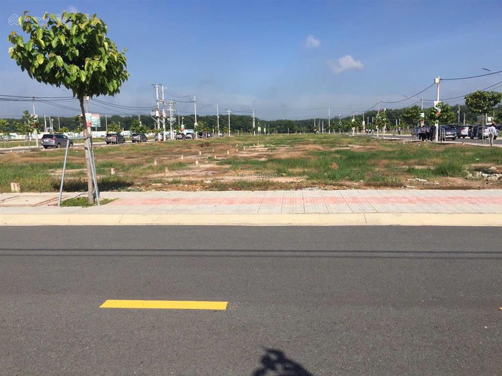 Giá rẻ đầu tư, chủ kẹt tiền gửi bán lô đất đô thị mặt đường qh 25m, phường long nguyên, tphcm, shr