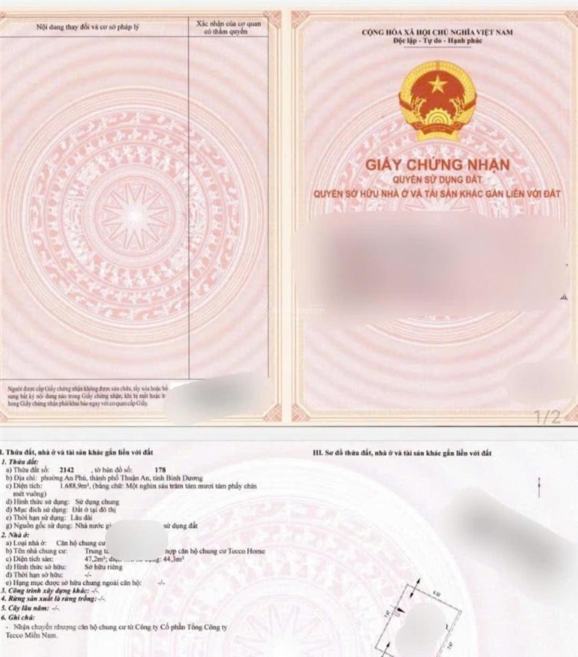 (7779a) tecco home, an phú, tp hcm, 60 m²,sổ hồng 1,5tỷ. nhận ký gửi 10 ngày bán xong.