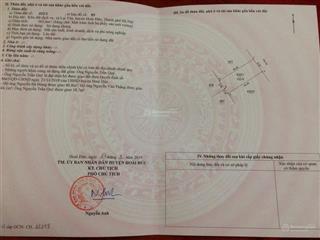 Duy nhất! e bán đất dịch vụ lại yên, dt 103.6m2 giá đầu tư tốt nhất thị trường!