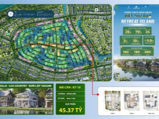 Sở hữu ngay biệt thự đảo sang trọng bậc nhất tại eco retreat island  căn góc 3 mt giá 45,37tỷ