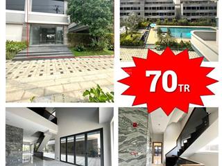 * nguyên căn văn phòng duy nhất tại thủ thiêm lakeview 280m2/5 sàn/70tr +*sân 100m2* bề ngang 10m