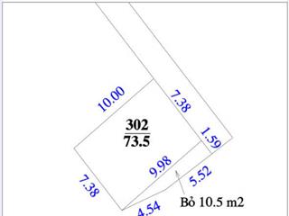 Bán 73,5m2 thôn phúc thọ, xã mai lâm, đông anh gần cầu tứ liên