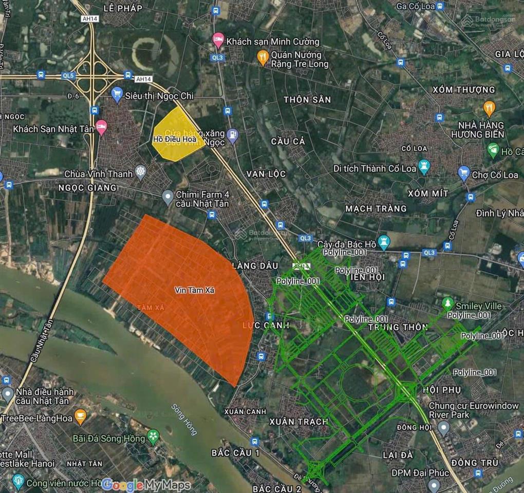 Bán lô góc siêu đẹp lộc hà mai lâm dt 165m2 mặt tiền 11m cạnh vin cổ loa giá đầu tư sinh lời tốt