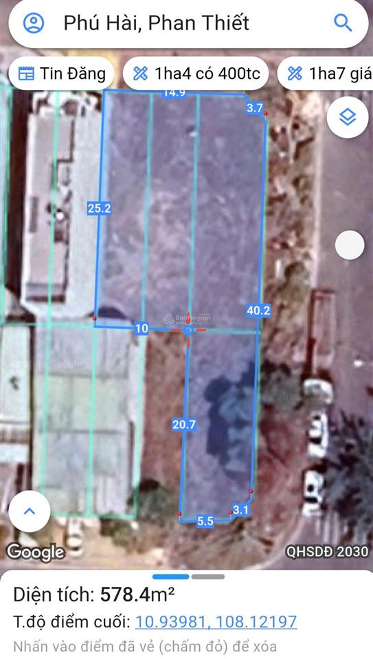 Cần bán lô đất góc 3 mặt tiền nhựa võ văn kiệt  phường phú thủy  tp phan thiết