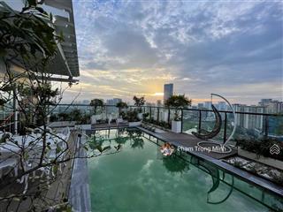 Hiếm! penthouse duplex đặc biệt, có bể bơi riêng biệt 415m2, số 5 tú mỡ, trung hòa, cầu giấy