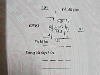 Cần tiền hạ giá sâu đất phân lô vỉa hè rộng sát vành đai 3.5, phố vạn xuân, hoài đức, 36m2, mt 4.8m