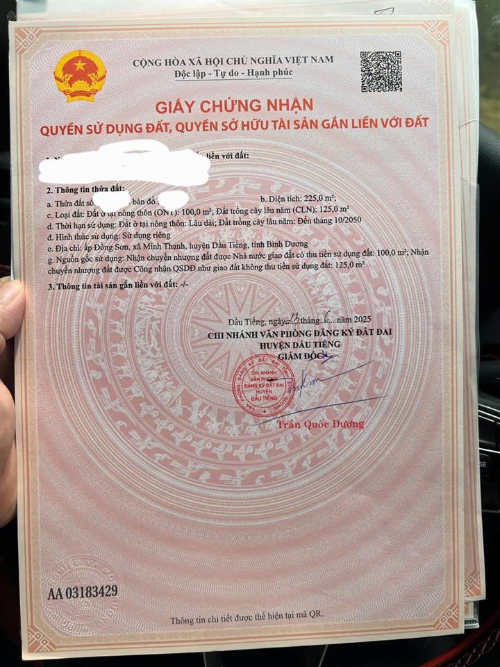 Chủ cần bán lô đất để lo việc gia đình