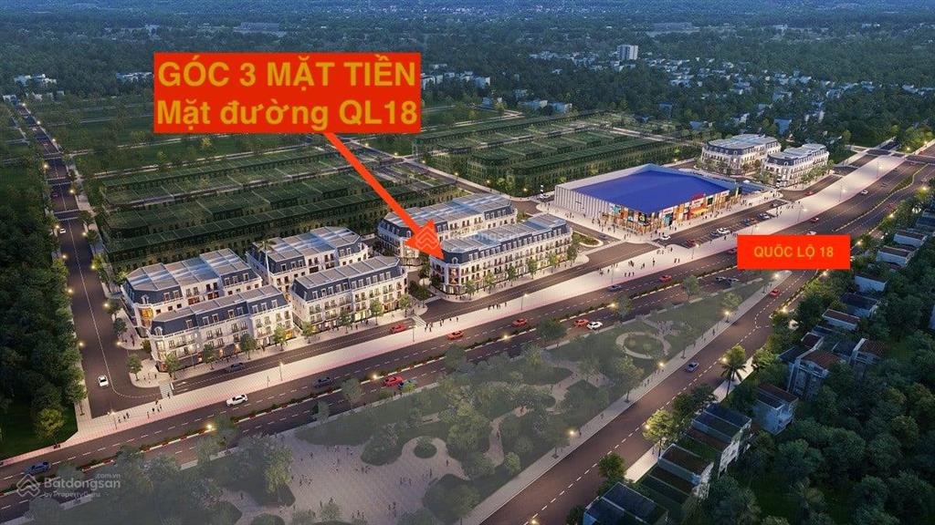 Chính chủ bán cắt lỗ góc 3 mặt tiền, mặt đường ql18 vincom uông bí