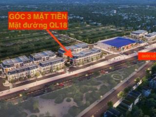 Chính chủ bán cắt lỗ góc 3 mặt tiền, mặt đường ql18 vincom uông bí