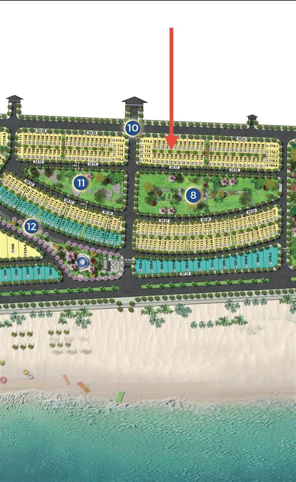 Cắt lỗ đất liền kề view công viên, hướng biển giá đầu tư, đã có sổ đỏ