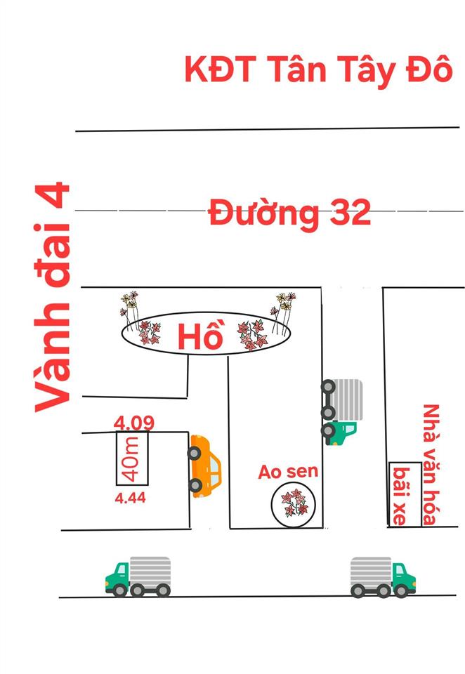 Đất đẹp đức thượng gần vành đai 4, hoài đức cạnh hồ, ô tô gần giá 3.85 tỷ