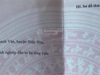 Bán nhà máy 6000m2 xi mạ tại cụm công nghiệp thanh vân, xã thanh vân, hiệp hoà bắc giang