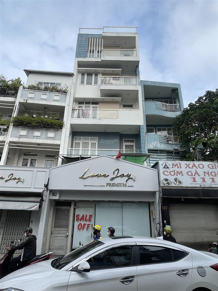 Bán toà nhà siêu đẹp mt nguyễn văn đậu  bt dt 6 x 17m nh 7m 6 tầng 9pn hđ 50tr giá 22,5 tỷ