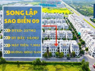 Song lập đường thông sao biển 9 đối diện khu trường học  vinhomes ocean park 1 gia lâm