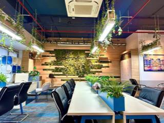 Văn phòng full nội thất, ngoại hình đẹp, y như ảnh, chỉ cần xách lap vào làm, giá còn tl