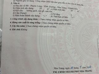 Bán nhà mặt phố tại đường phước long, 3,95 tỷ, 29m2, giá cực chất chính chủ