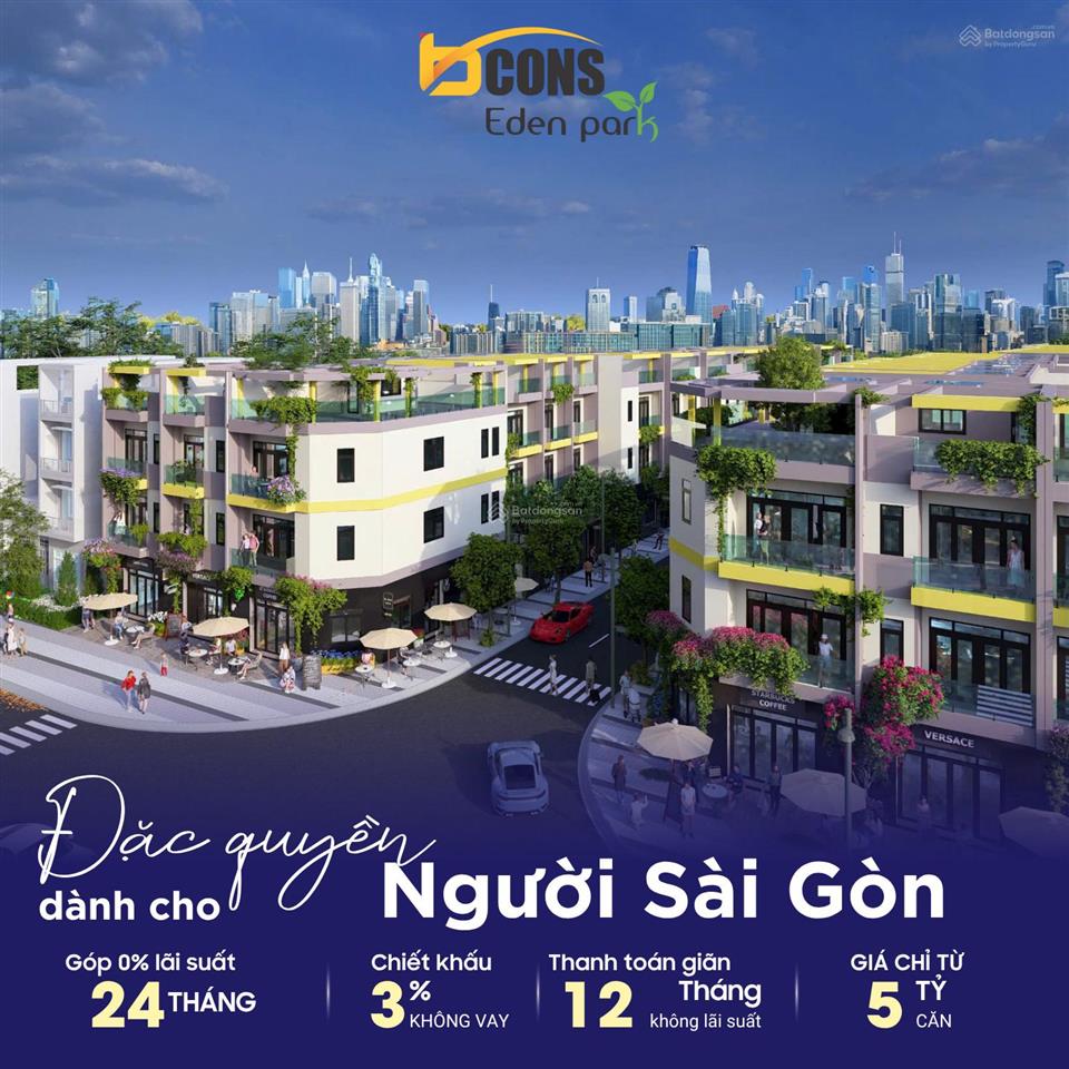 Bcons eden park bình thung với 1.5 tỷ cách metro 300m giá tốt đầu tư, nhà phố liền kề, vay 70%