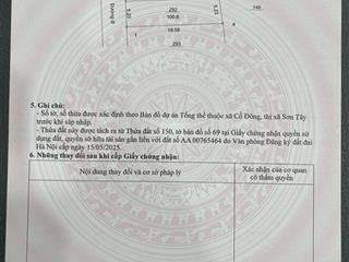 Bán lô đất siêu đẹp cổ đông, dt 100m2 gần đại học và công nghệ cao hoà lạc, cách ql21 chỉ 300m