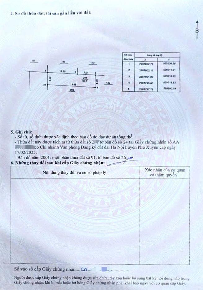 Bán lô đất dt 92.7m2 siêu đẹp tại bạch hạ  phú xuyên hà nội.