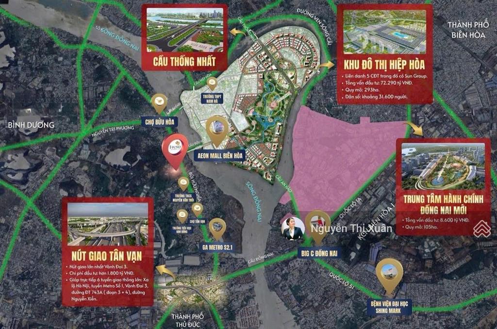 Bán căn hộ giá f0 từ cđt chỉ 1.86 tỷ/căn 2 pn mới 100% tại trung tâm biên hòa, liền kề aeon mall