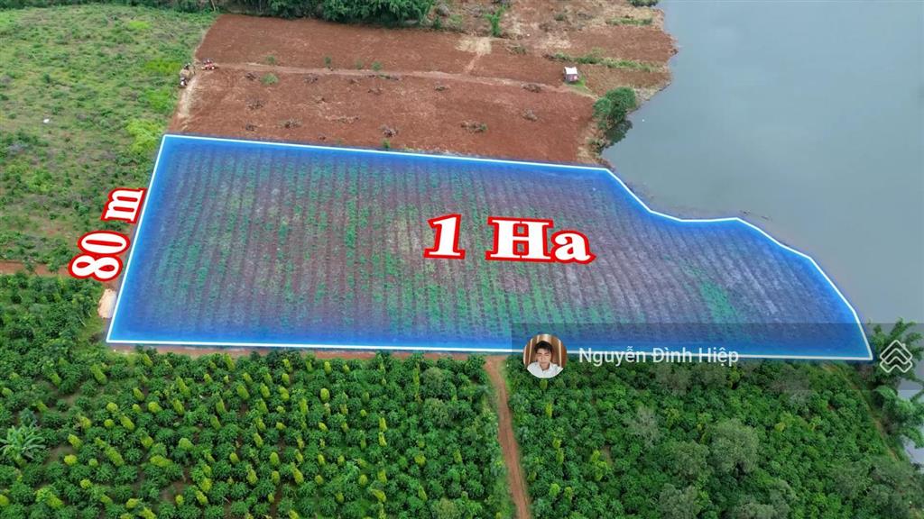 Bán đất view hồ giá tốt nhân cơ, lâm đồng