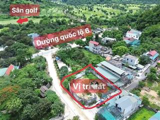 Cực hiếm! 480m2 full thổ, lô góc, cách ql6 50m giá tốt,, vị trí đắc địa, đầu tư sinh lời cao!