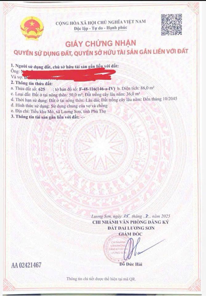 🔥 BÁN MẢNH ĐẤT TRUNG TÂM THỊ TRẤN LƯƠNG SƠN – GIÁ HẠT RẺ NHẤT KHU VỰC! 🔥