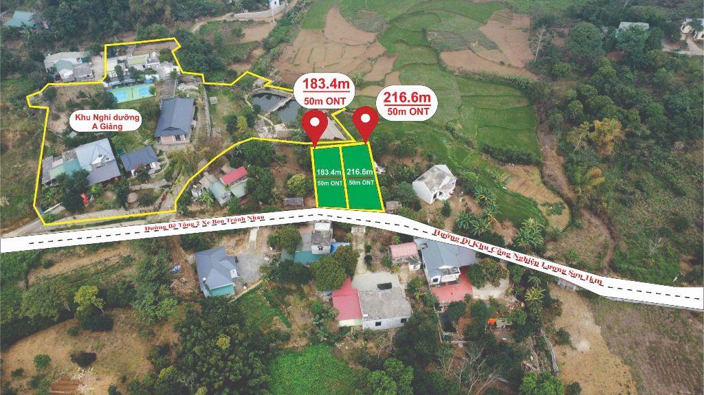 BÁN NHANH 2 LÔ ĐẤT ĐẸP TRUNG TÂM LƯƠNG SƠN