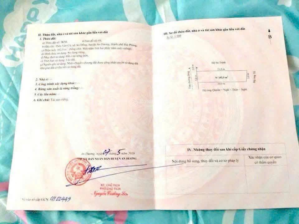 Lô đất đẹp 102m² mặt đường văn cú, an đồng vị trí kinh doanh siêu đắc địa