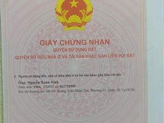Bán nhà hẻm 3m cách mặt tiền 15m đường trần nhân tôn p2 q10  dt 3,5x9 (30m2)  giá chỉ 4tỷ5 tl