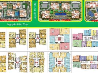 Căn hộ cao cấp 2 phòng ngủ, 99m2, vị trí góc, đã có sổ hồng, giá 7ty350 tại sunrise city quận 7.