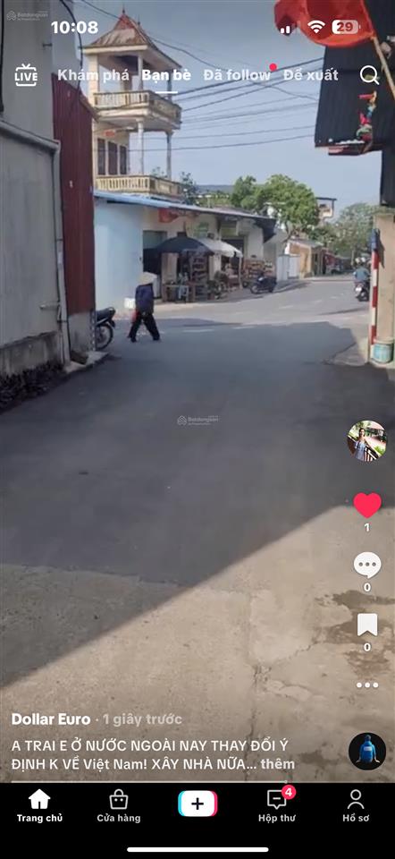 A trai e ở nước ngoài thay đổi ý định k về việt nam xây nhà nữa nên quyết bán mảnh đất tâm huyết