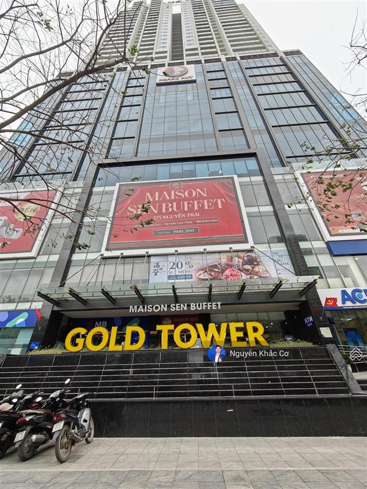 Cần bán lô thương mại dịch vụ tòa gold tower, thanh xuân 98,5m2, giá rẻ,  0906 011 ***