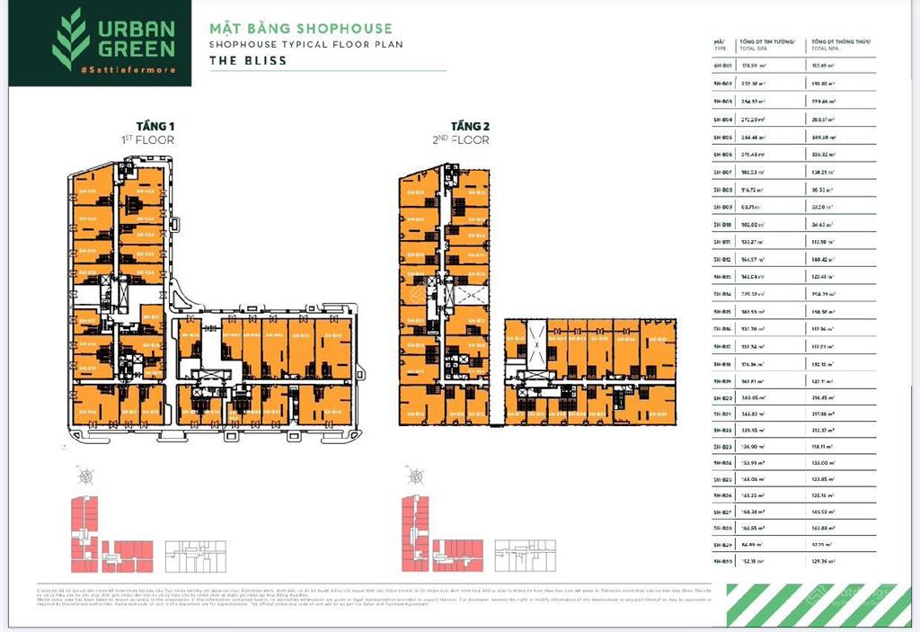 Hỗ trợ ls 3 năm. full rổ hàng shophouse 2 tầng urban green. chiết khấu cao. thanh toán siêu giãn
