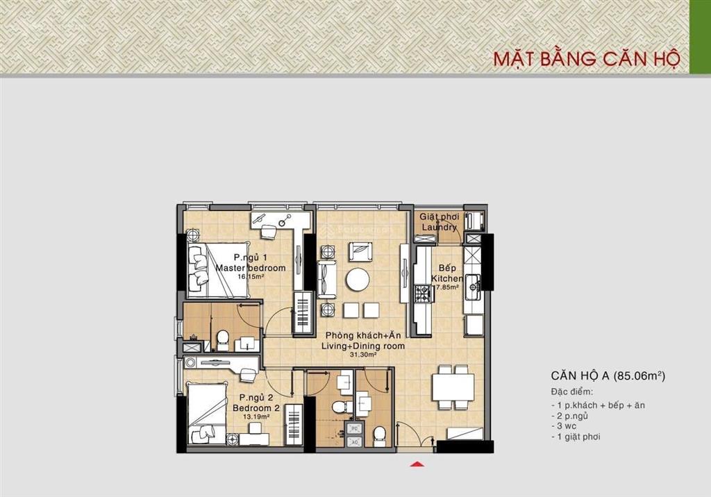 Bán căn 147m layout đẹp tại cc đức khải era town