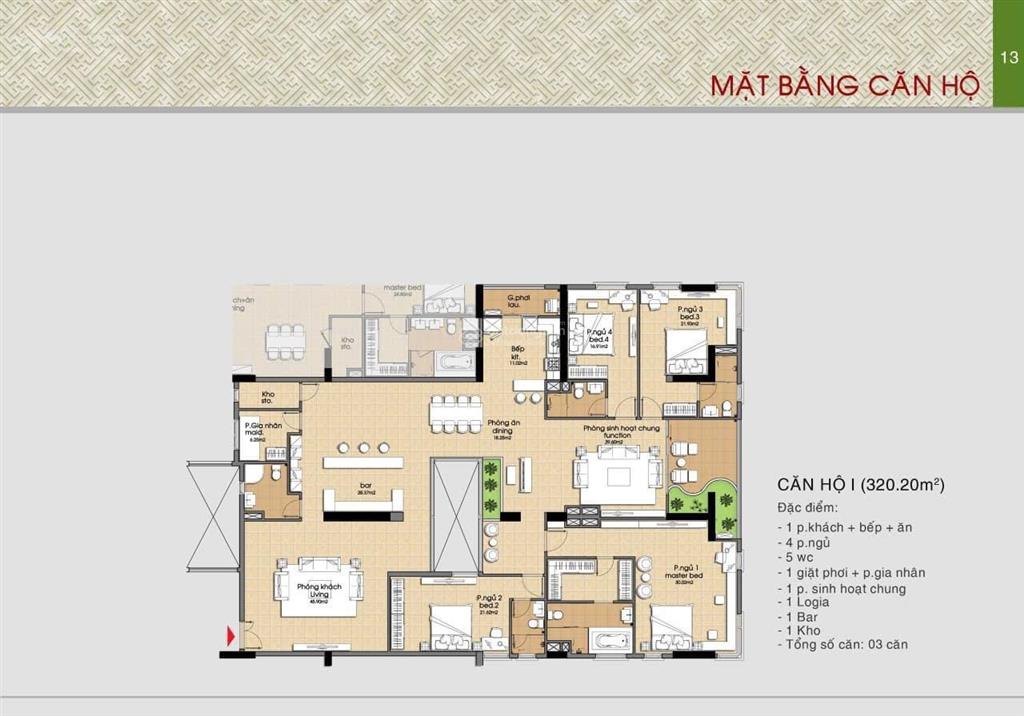 Bán căn 147m layout đẹp tại cc đức khải era town