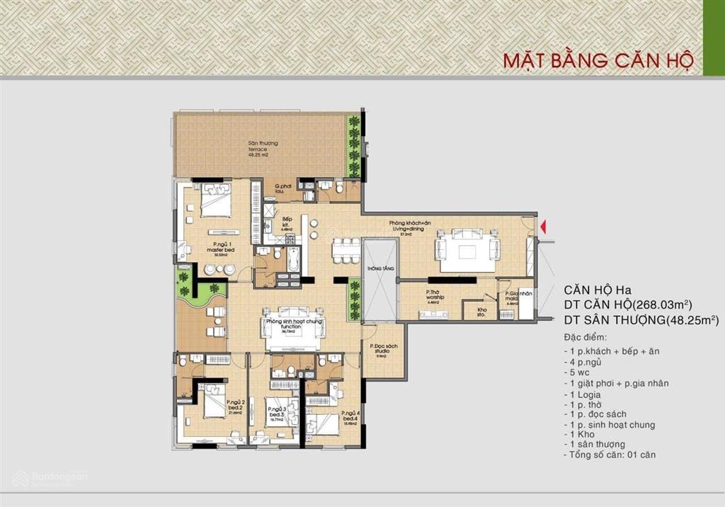 Bán căn 147m layout đẹp tại cc đức khải era town