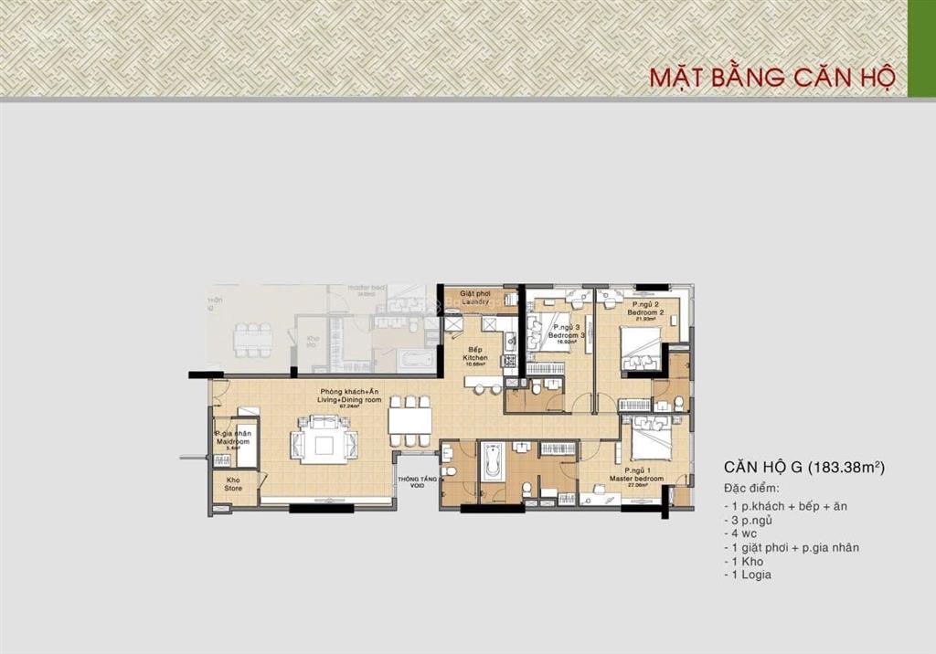 Bán căn 147m layout đẹp tại cc đức khải era town