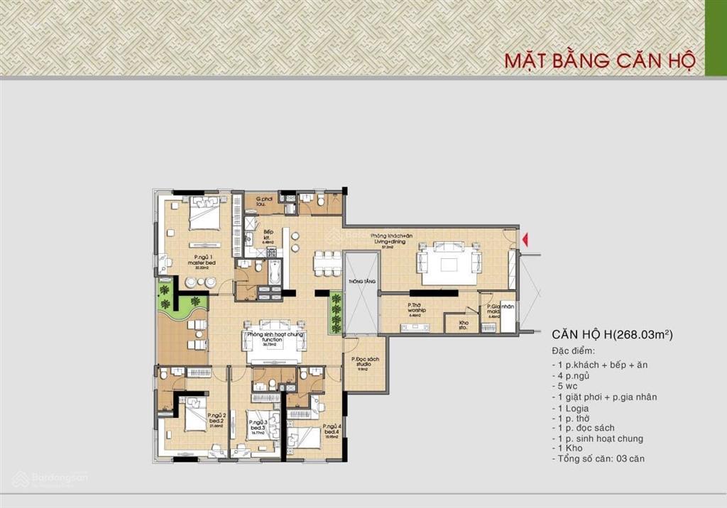 Bán căn hộ 3 mặt tiền  cc đức khải era town