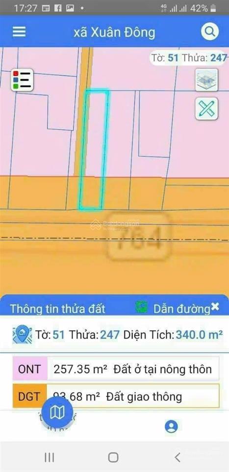 Bán đất mặt tiền 328 xuân đông, cẩm mỹ, đồng nai 340m2 giá 2.5 tỷ, 0909 450 *** chính chủ