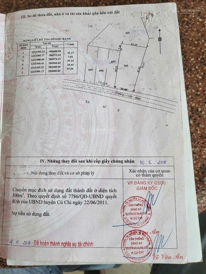Chính chủ bán xưởng phước vĩnh an, củ chi, tphcm. đường nhựa 16m dt 1022m2, thổ cư 968,8m2 15 tỷ