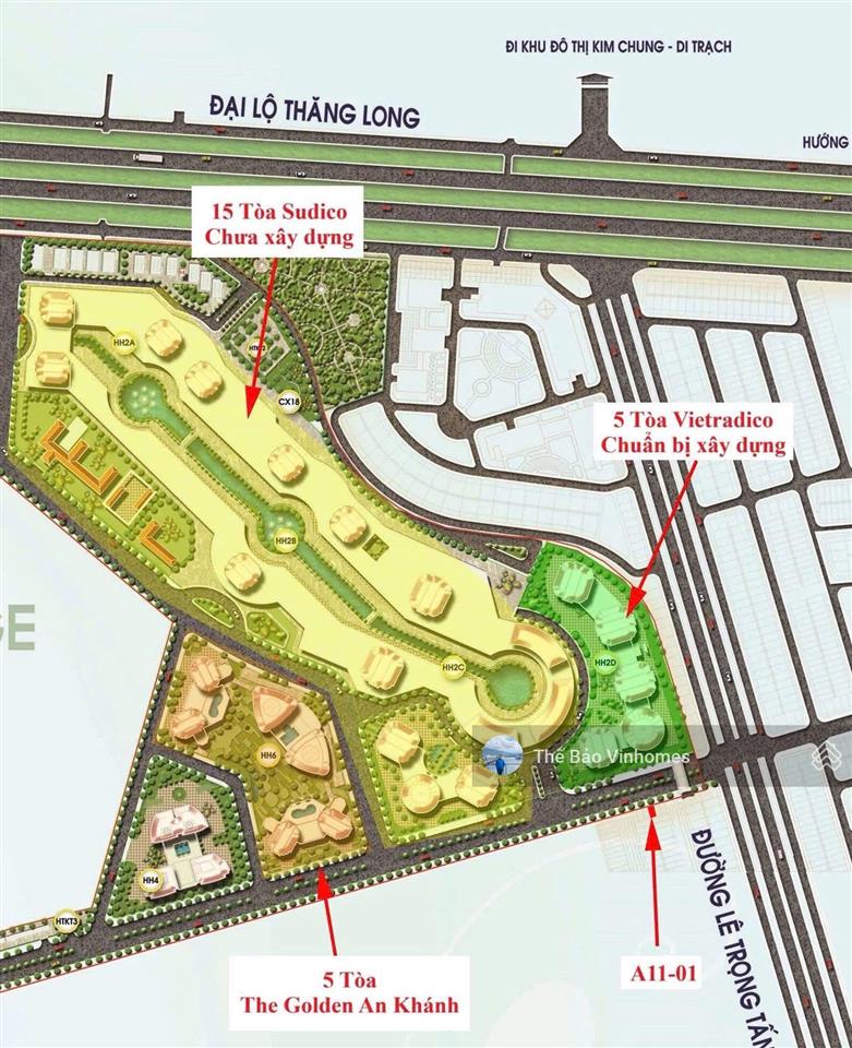 Mở bán chung cư cổng chào nam an khánh  khu a geleximco cạnh vin smart city. chỉ từ 90tr/m2. 3 hầm