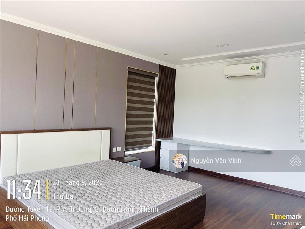 Biệt thự 180m2 * 3 tầng hoàn thiện full nội thất có sổ đỏ ngay mê linh anh dũng cần bán gấp