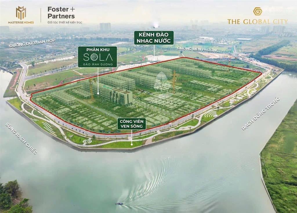 Ưu tiên chọn căn đợt mở bán đầu tiên nhà liền vườn quận 2 đảo sola, the global city masterise homes