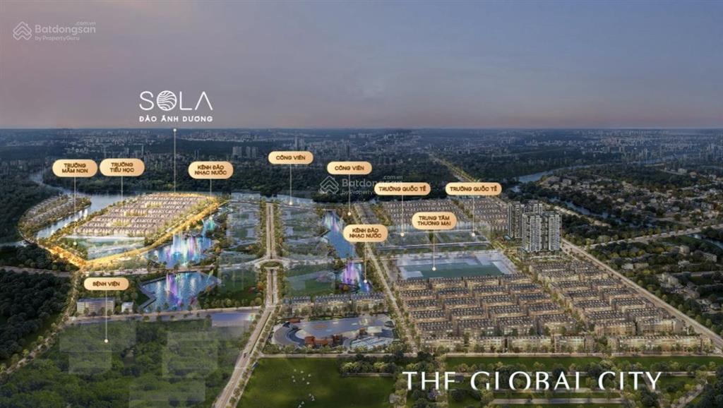 Ưu tiên chọn căn đợt mở bán đầu tiên nhà liền vườn quận 2 đảo sola, the global city masterise homes
