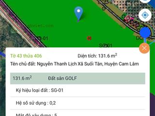 Bán đất full thổ  quy hoạch sân golf cam thượng