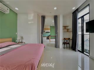 Cho thuê căn hộ ban công studio  1pn ngay sân bay  full nội thất