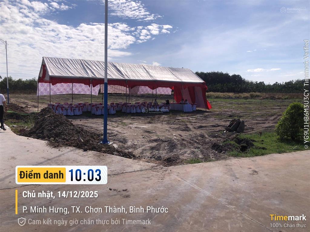 Cơ hội vàng đầu tư & an cư sở hữu ngay đất nền pháp lý sạch tại thị xã chơn thành, bình phước