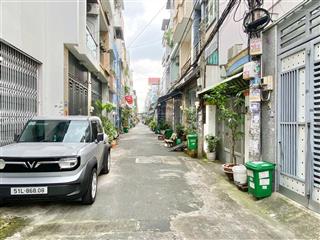 Phố tri thức, nhà 3 tầng, 2 mt lê văn quới  56m2  4x14m  4pn  hẻm 6m, chỉ 6. x tỷ