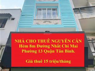 Nhà 3 tầng mới đẹp đủ tiện nghi ngay mặt tiền. đường nhất chi mai phường 13 tân bình